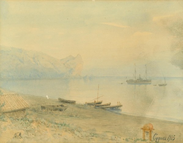 Boats by the Shore by Lev Lagorio